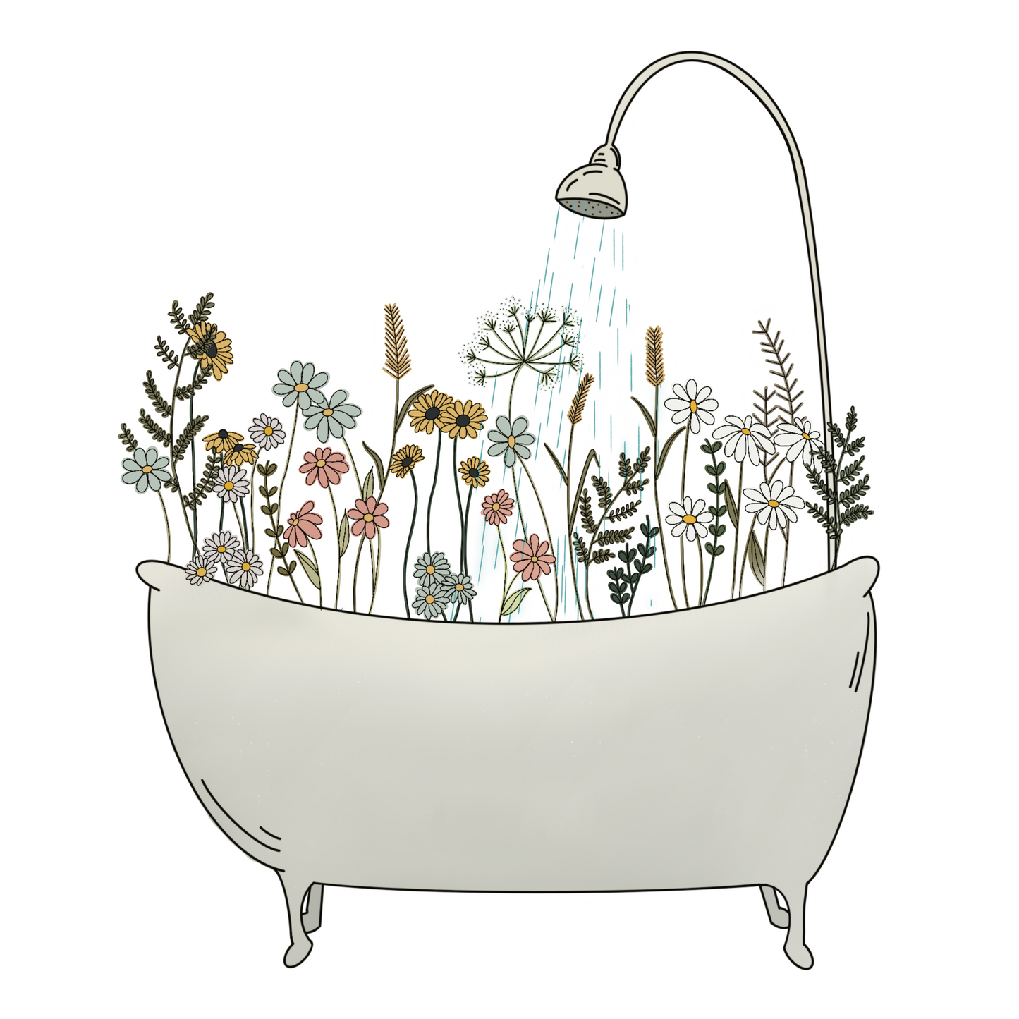 Bathtub Garden Sticker