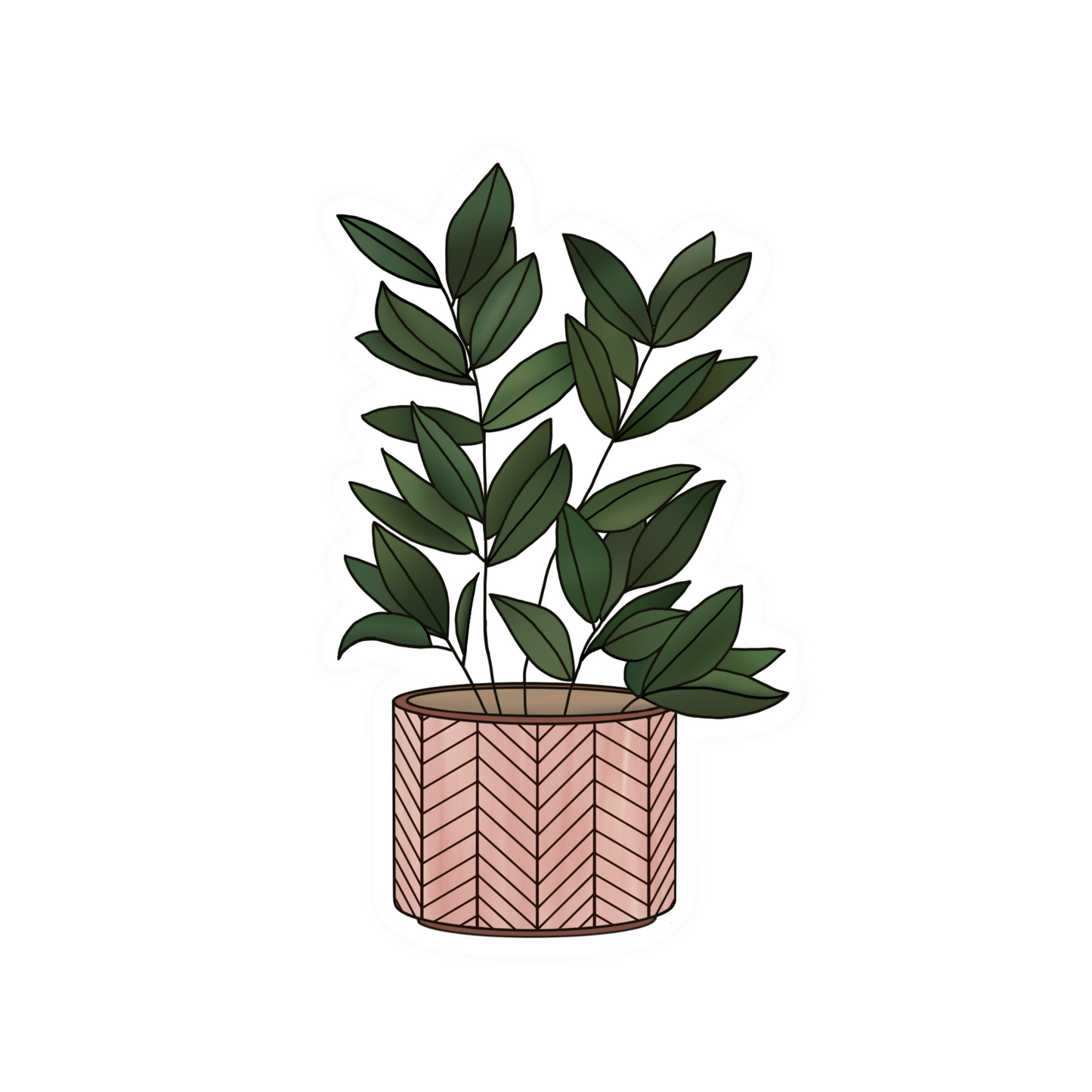 Potted Plant Sticker