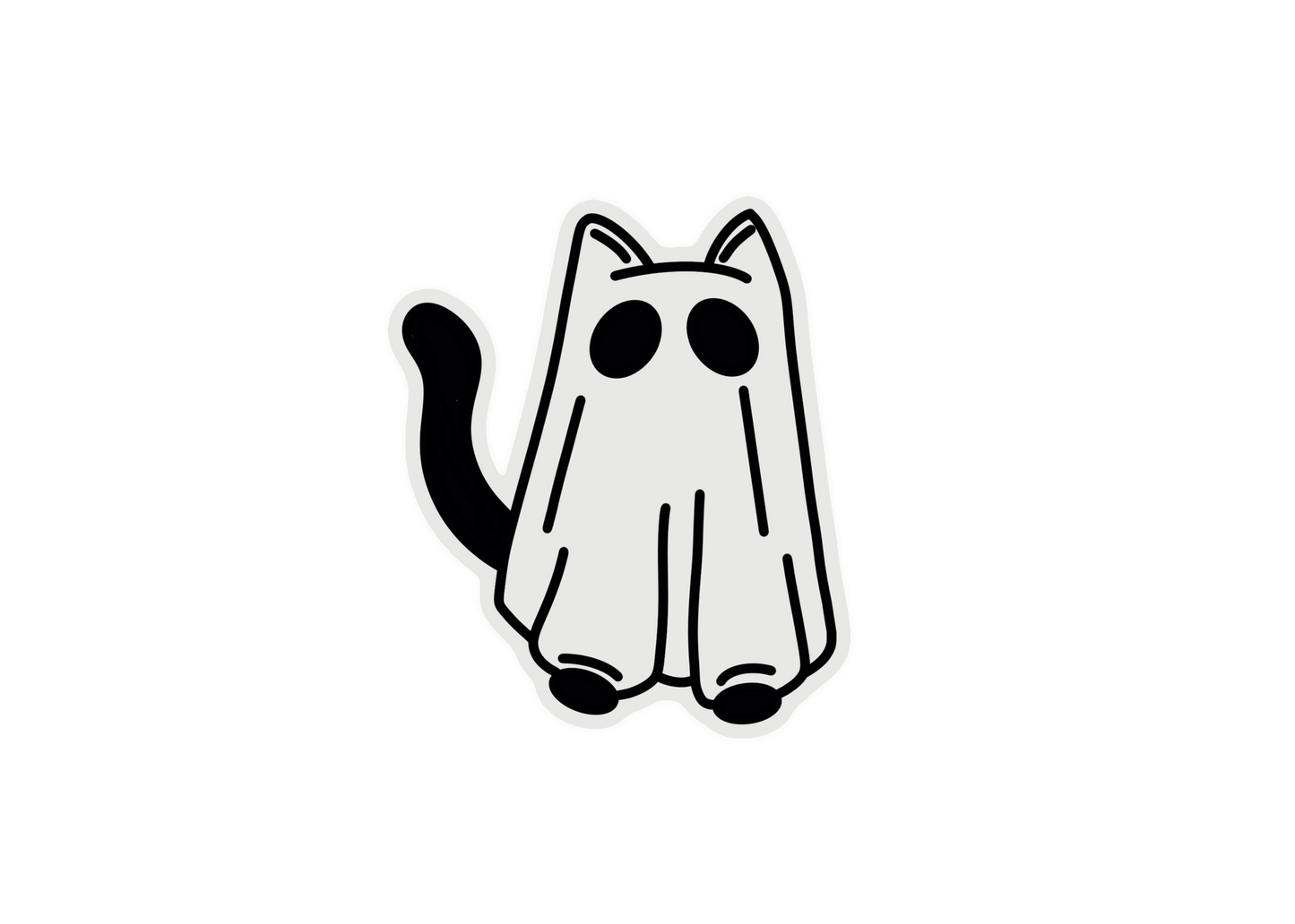 Spooky Kitty Sticker