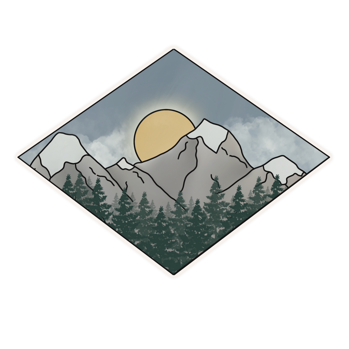 Mountain Sticker