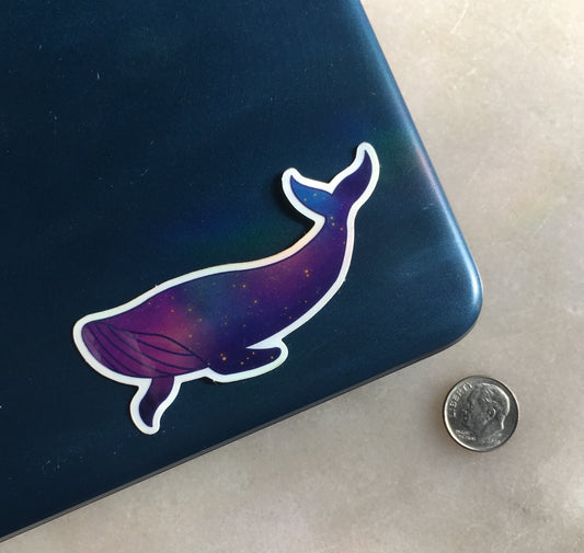 Galaxy Whale Sticker