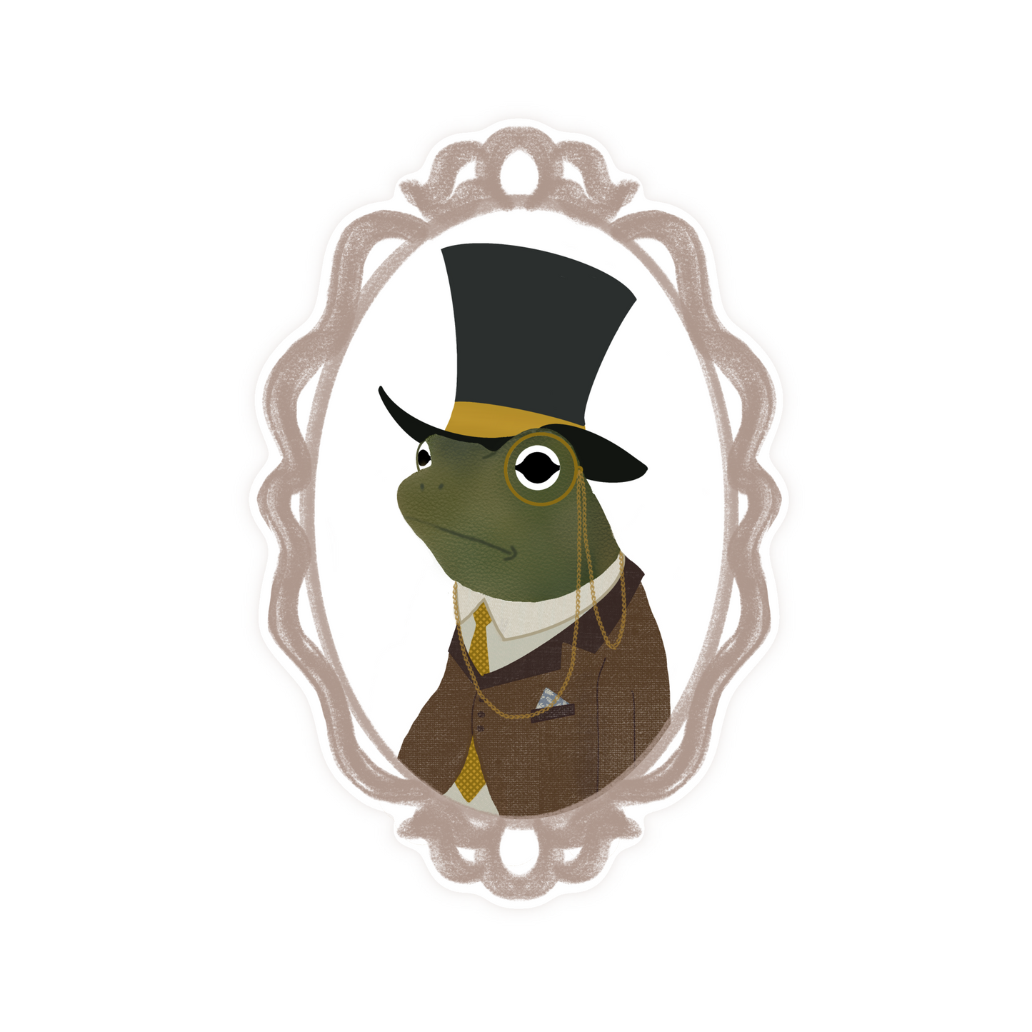 Fancy Frog Sticker