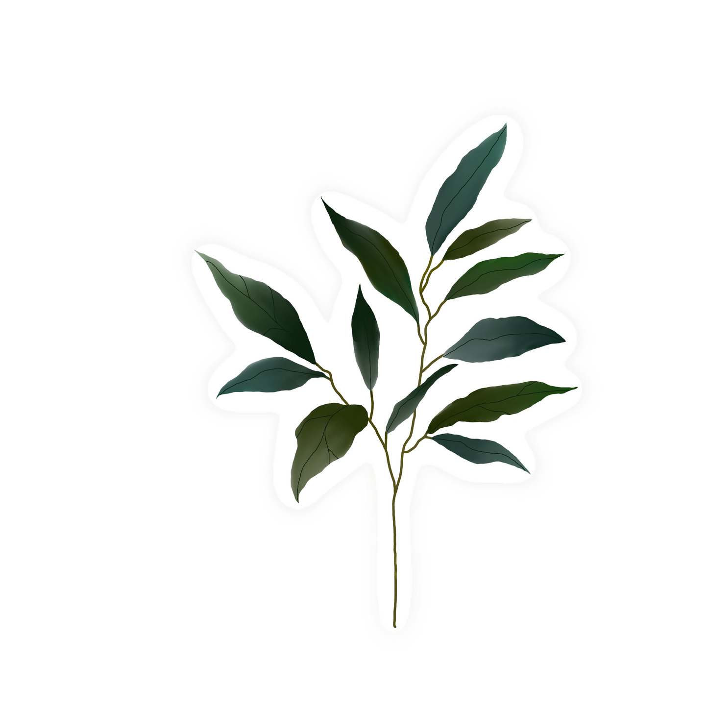 Leafy Branch Sticker