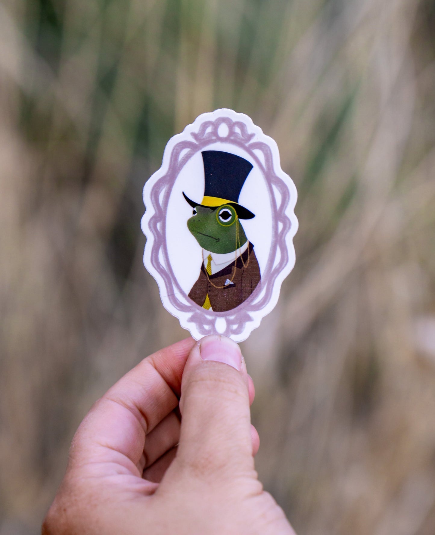 Fancy Frog Sticker