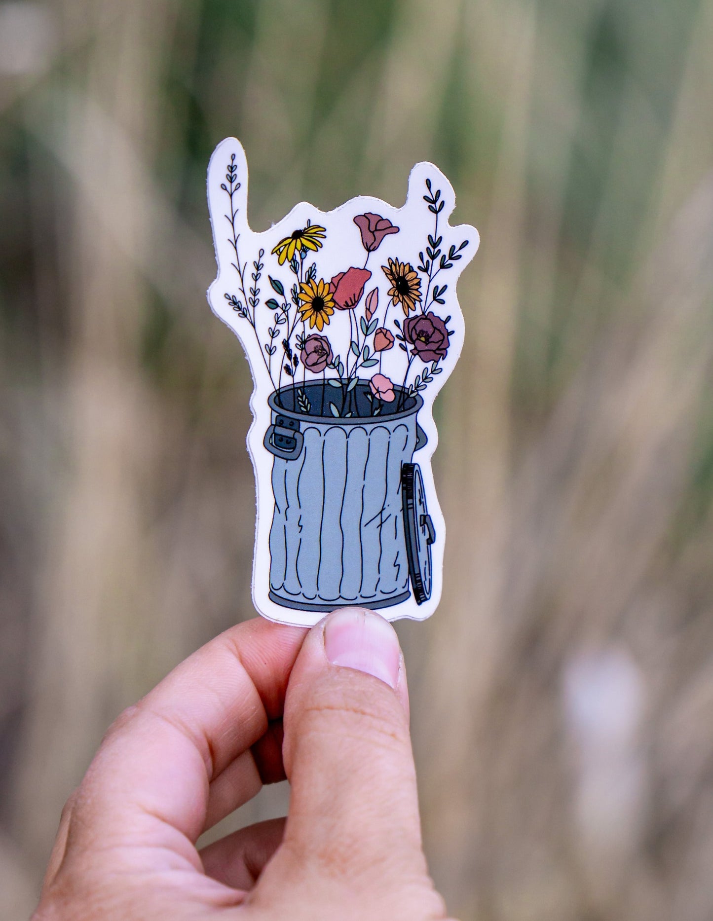 Trash Flowers Sticker